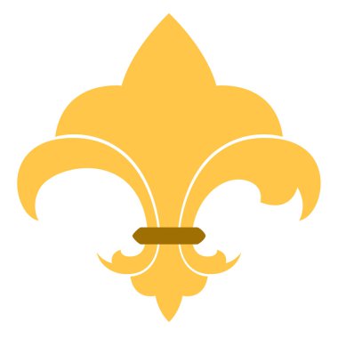 Golden fleur de lys symbol