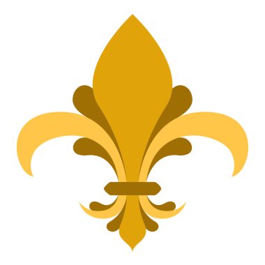 Golden fleur de lys symbol