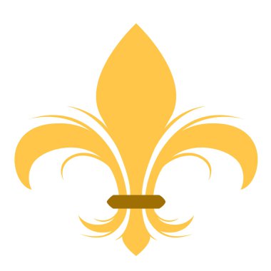Golden fleur de lys symbol