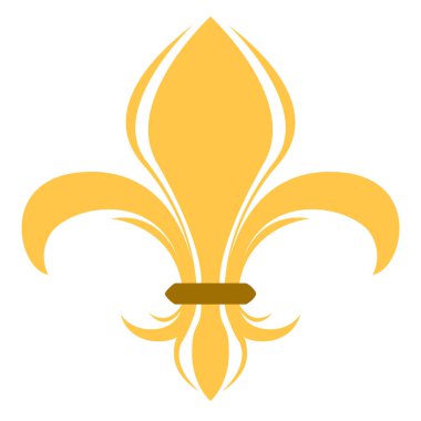 Golden fleur de lys symbol
