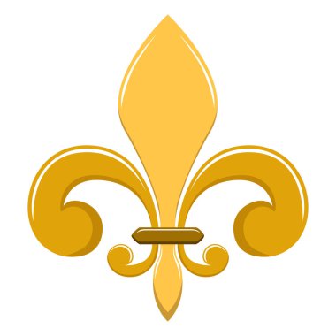 Golden fleur de lys symbol