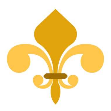 Golden fleur de lys symbol