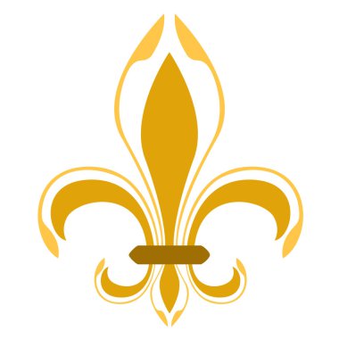 Golden fleur de lys symbol