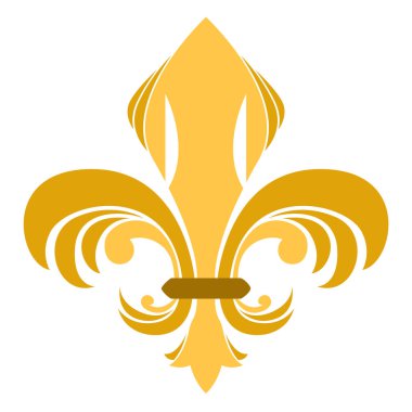 Golden fleur de lys symbol