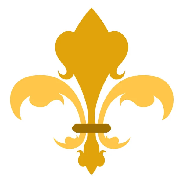 Golden fleur de lys symbol — Διανυσματικό Αρχείο
