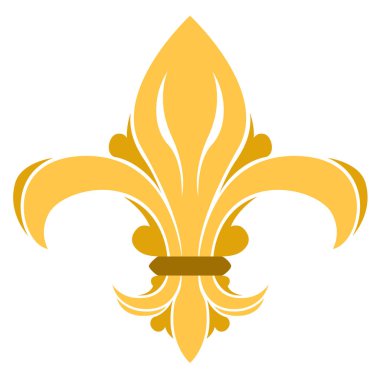 Golden fleur de lys symbol