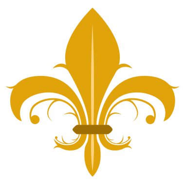 Golden fleur de lys symbol