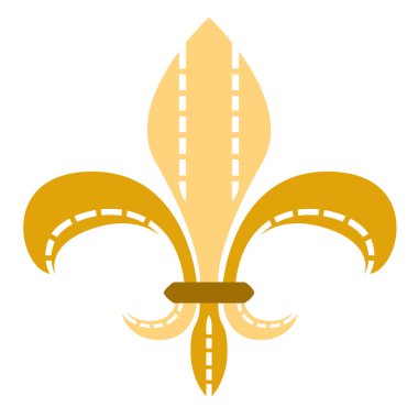 Golden fleur de lys symbol