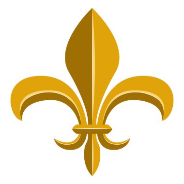 Golden fleur de lys symbol