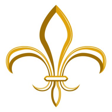 Golden fleur de lys symbol