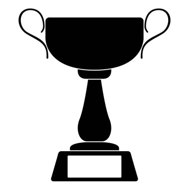 Bir altın kupa silüeti