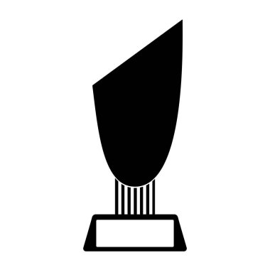 Bir altın kupa silüeti