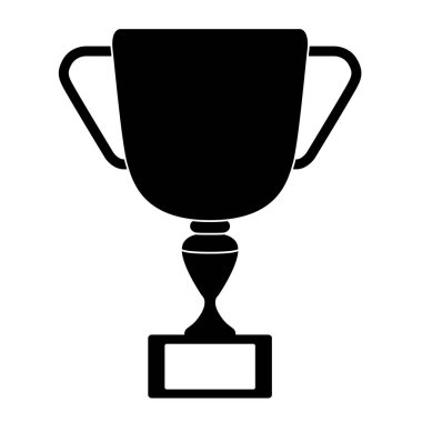 Bir altın kupa silüeti