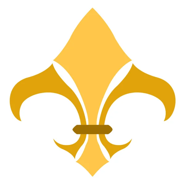 Golden fleur de lys symbol — Διανυσματικό Αρχείο