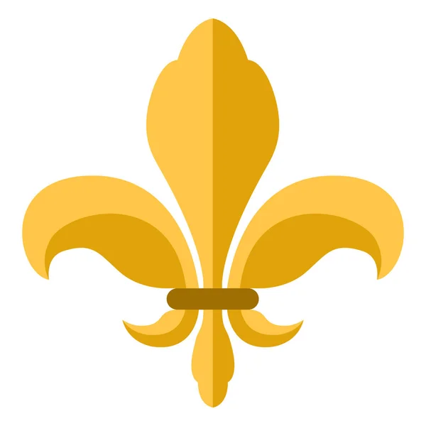 Golden fleur de lys symbol — стоковий вектор