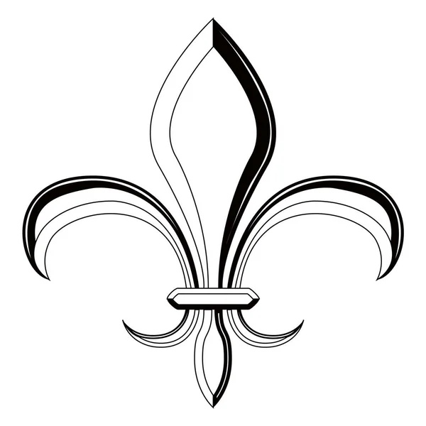 Fleur de lys symbol — ストックベクタ