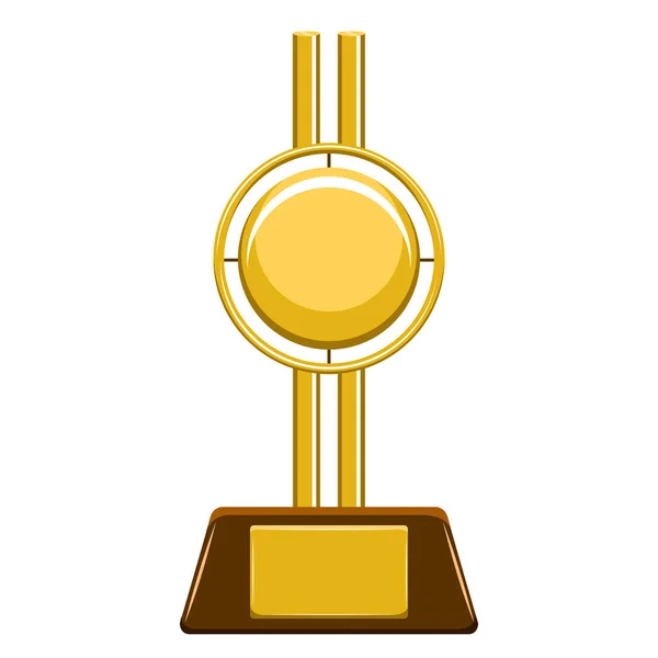 Isolated golden trophy — Stock Vector