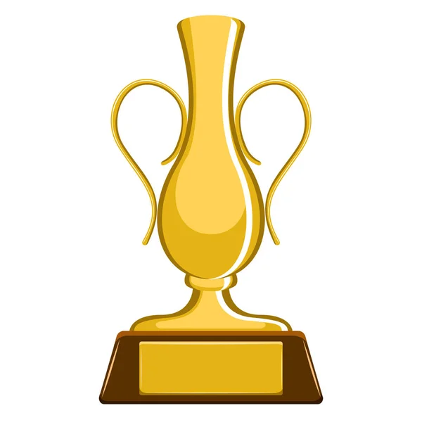Isolerade golden trophy — Stock vektor