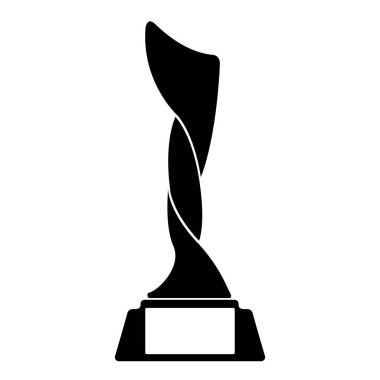 Bir altın kupa silüeti