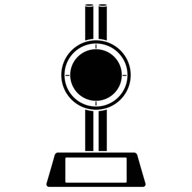 Bir altın kupa silüeti