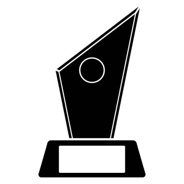 Bir altın kupa silüeti