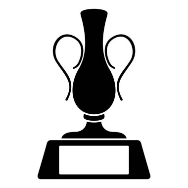Bir altın kupa silüeti