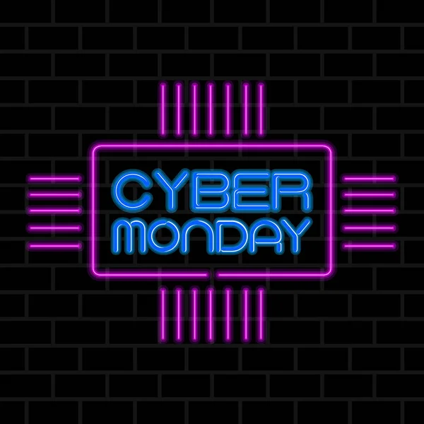 Cyber Monday Venda — Vetor de Stock