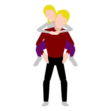 Çift birbirlerine sarılma. Sevgililer günü