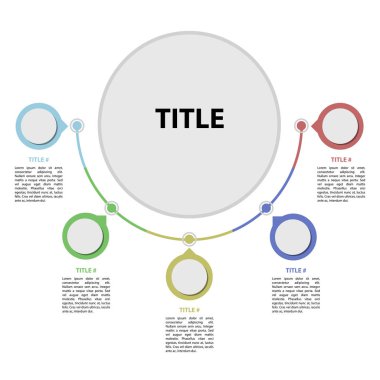 İş Infographic metinle