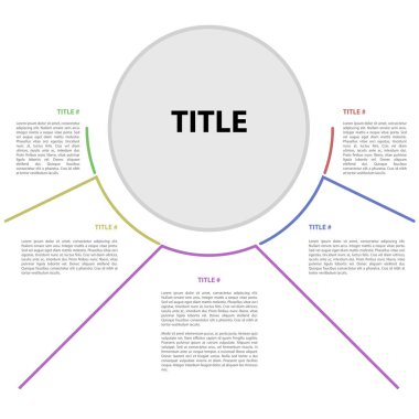 İş Infographic metinle