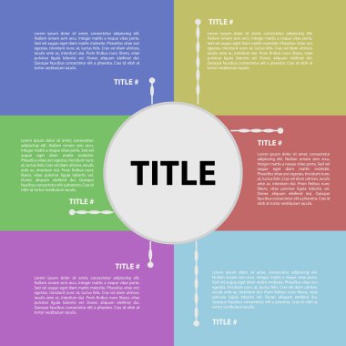 İş Infographic metinle