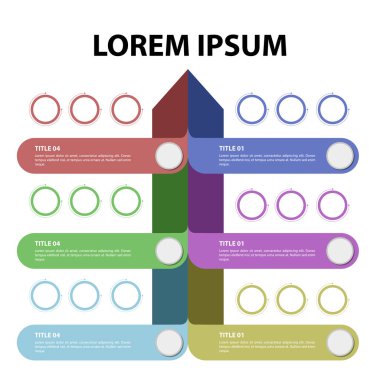 İş Infographic metinle