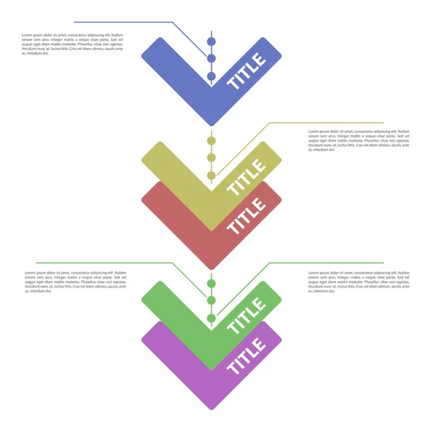 Wirtschaftsinfografik mit Text — Stockvektor