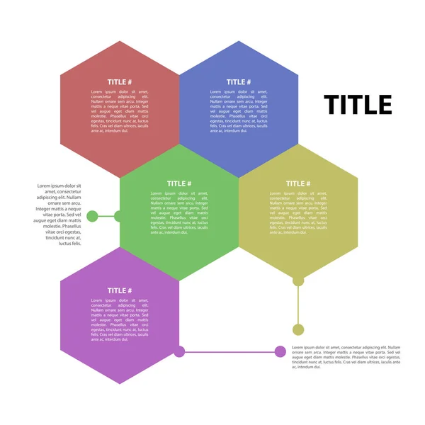 Wirtschaftsinfografik mit Text — Stockvektor