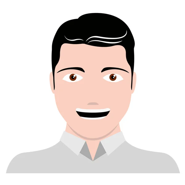 Auto avatar de un hombre — Vector de stock