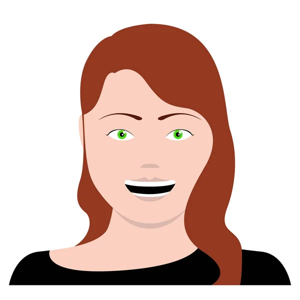 Self avatar of a woman — Stockvector