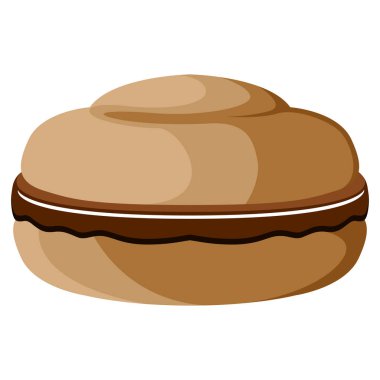 Krema ile doldurulmuş çörek