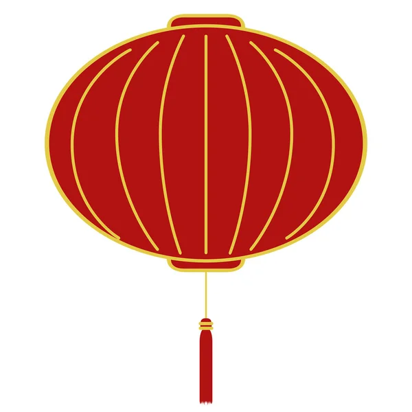 Lanterne chinoise rouge — Image vectorielle