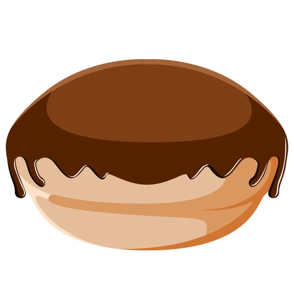 Bollo con crema — Vector de stock