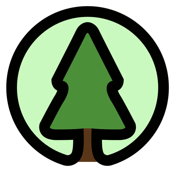 Isolierte abstrakte Baum-Ikone — Stockvektor