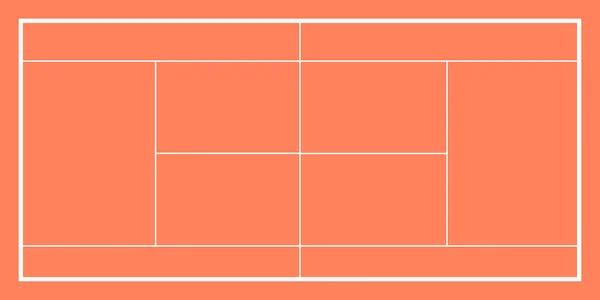 网球场的孤立的鸟图 — 图库矢量图片