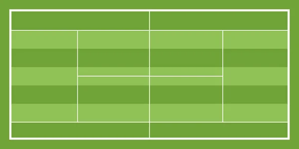Izolovaný pohled na tenisový hřiště — Stockový vektor
