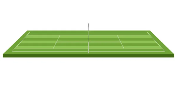 孤立的网球场 — 图库矢量图片