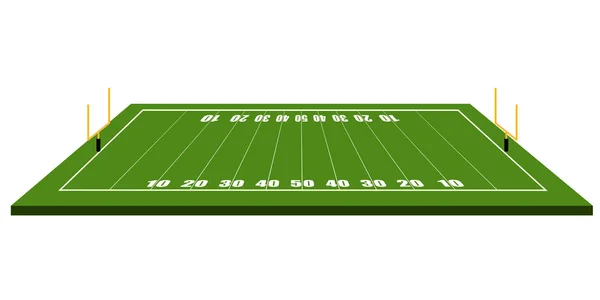 Isolated football field — Stock Vector