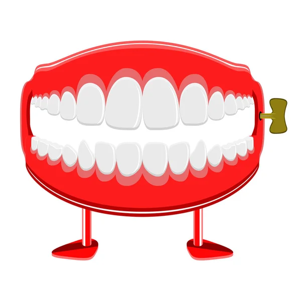 Смішні зубів жарт — стоковий вектор
