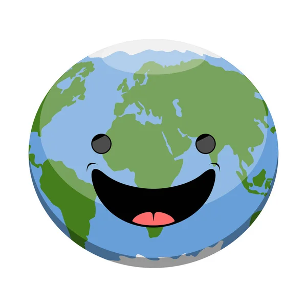 Tierra feliz planeta — Archivo Imágenes Vectoriales