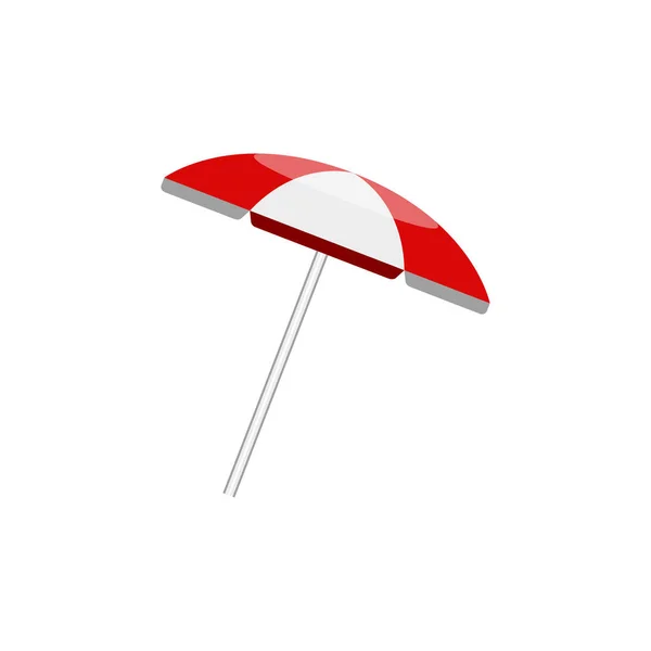 Parapluie de plage isolé — Image vectorielle