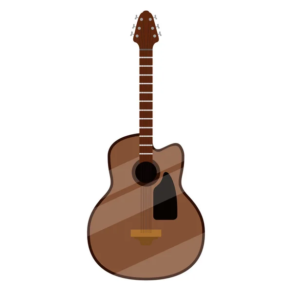 Image de guitare isolée — Image vectorielle