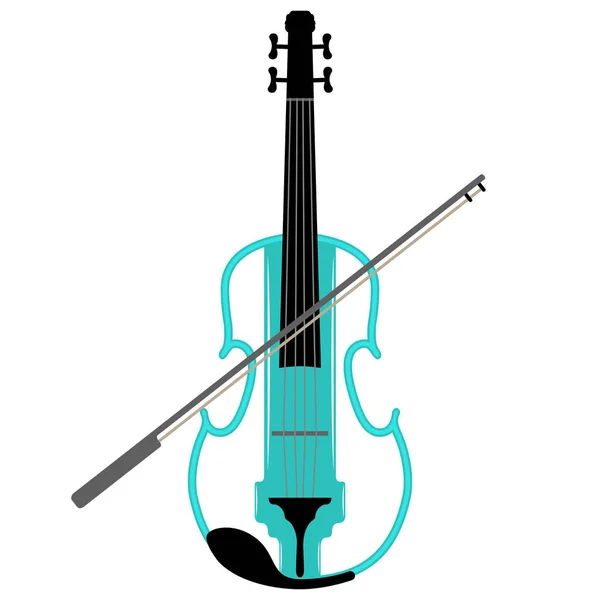 Imagem isolada de violino — Vetor de Stock