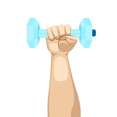 Su ile bir halter kaldırma kolu